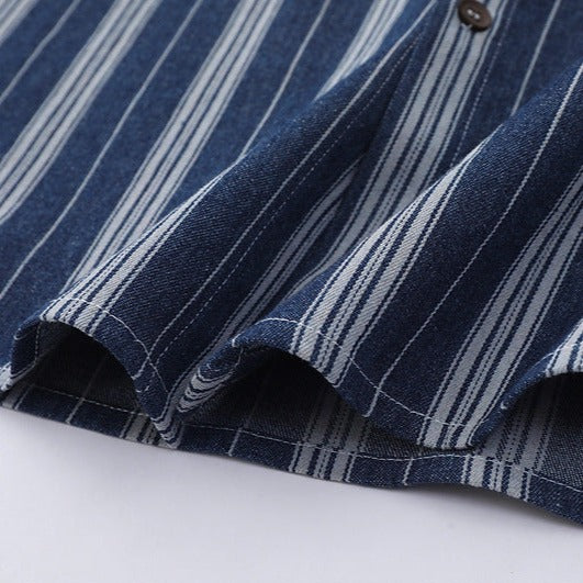 Retro Stripe Pocket Shirt