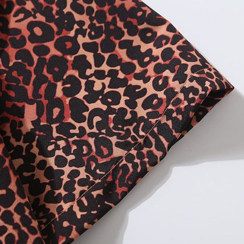 Hawaiian Leopard Men's Cuban Collar Resort Shirt