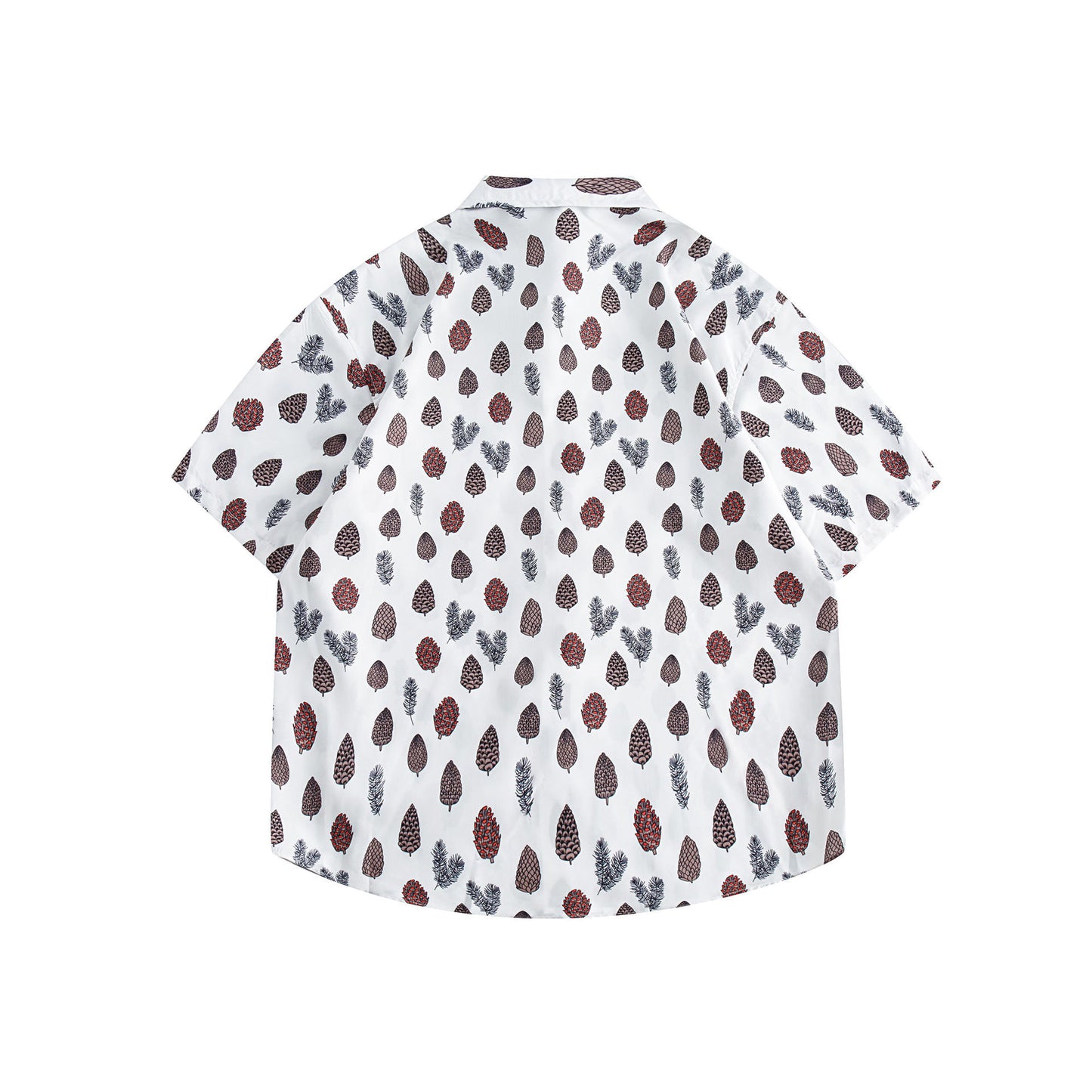 Pine cone illustration all-over print shirt