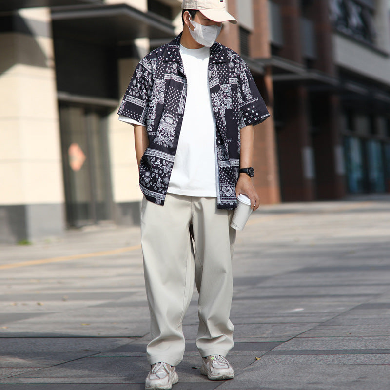 Cityboy Ethnic Nut Print Oversized Shirt
