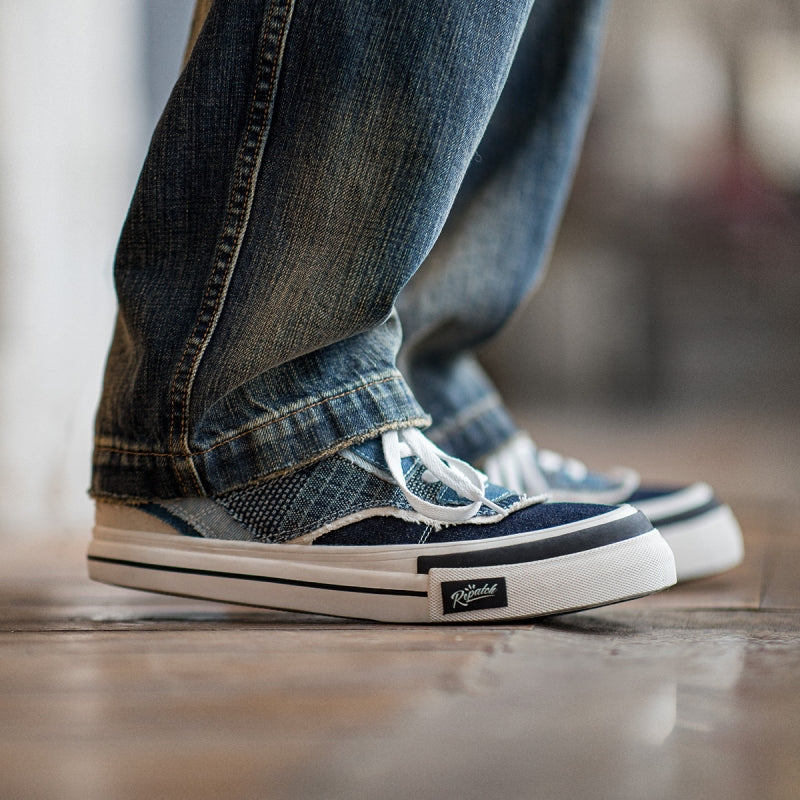 Sashiko BORO x denim sneakers