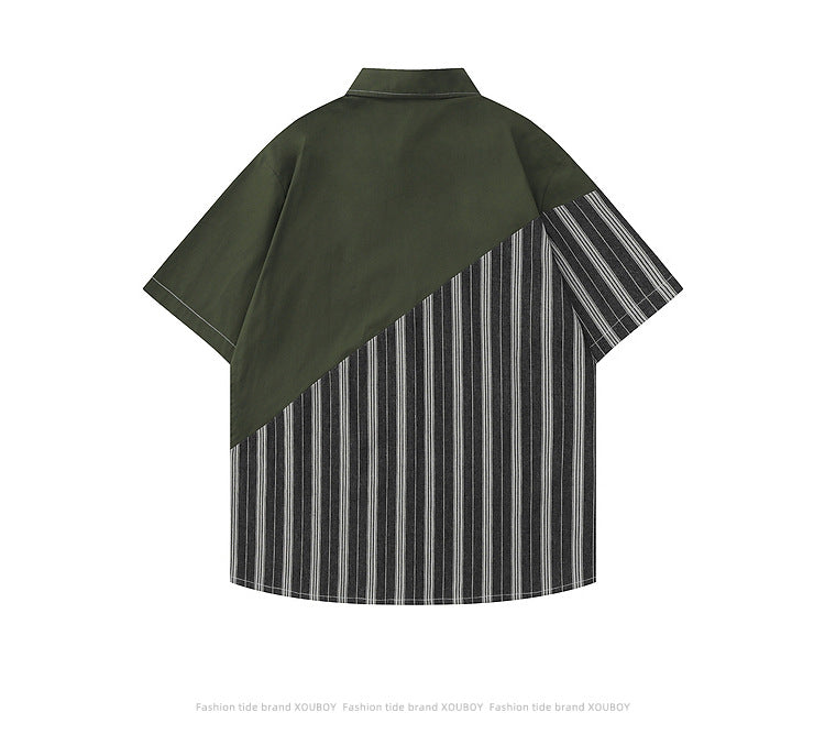 Retro Stripe Pocket Shirt