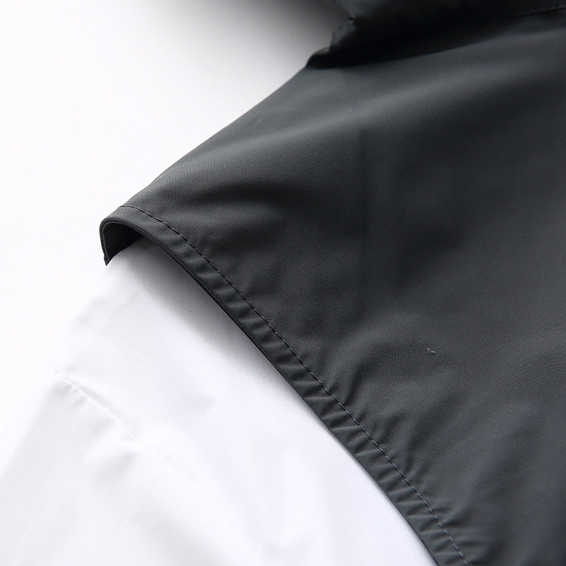 Faux Two-Piece Hooded T-Shirt