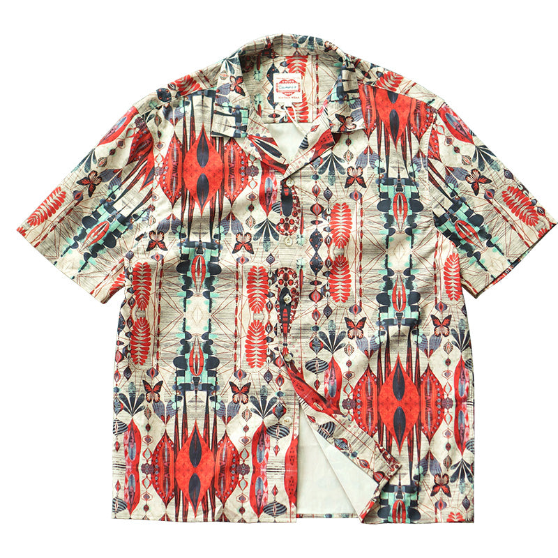 Cuban color whole pattern Aloha shirt
