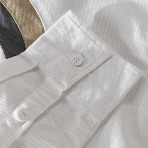 Fashionable retro long-sleeved shirt