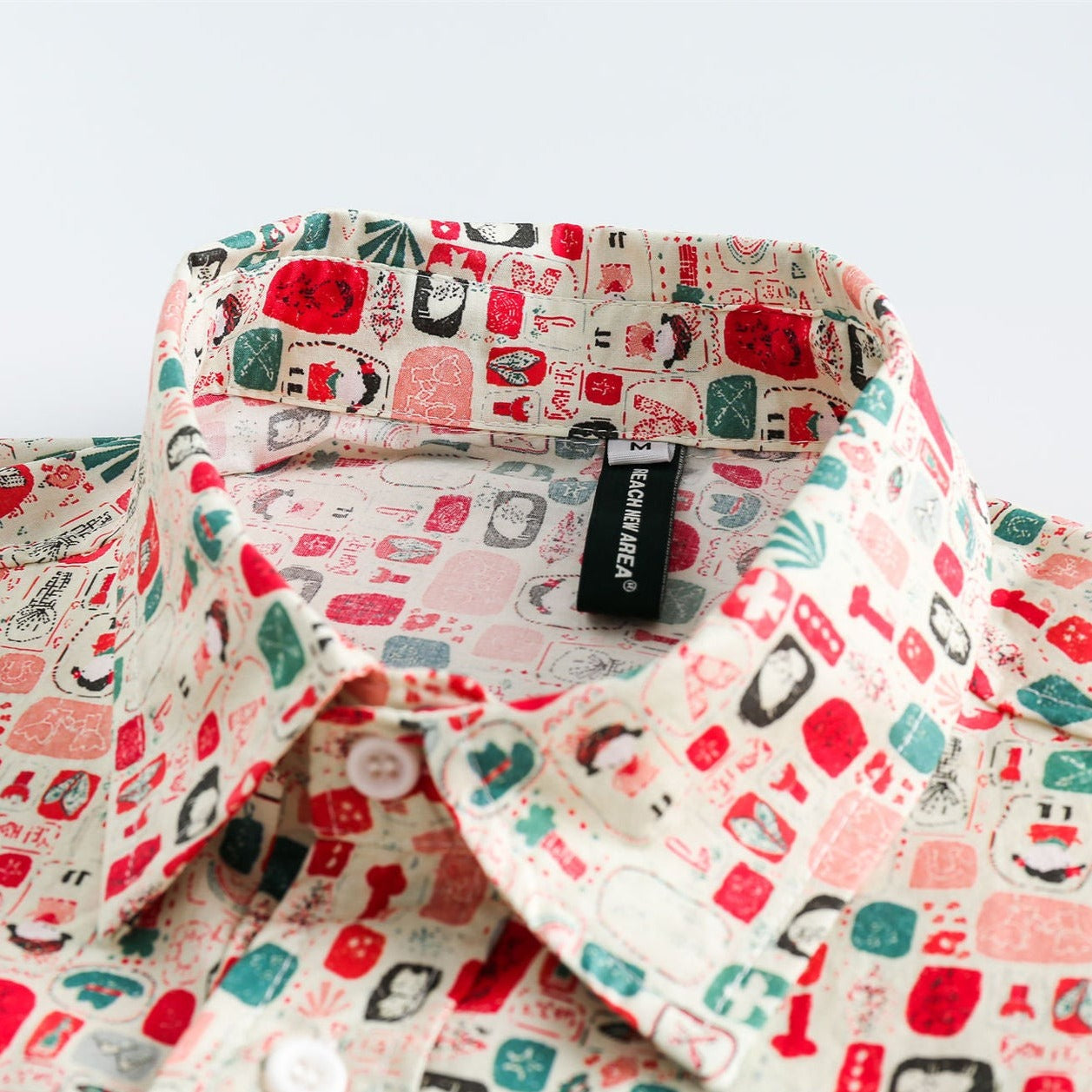 Harajuku Street Print Short Sleeve Shirt