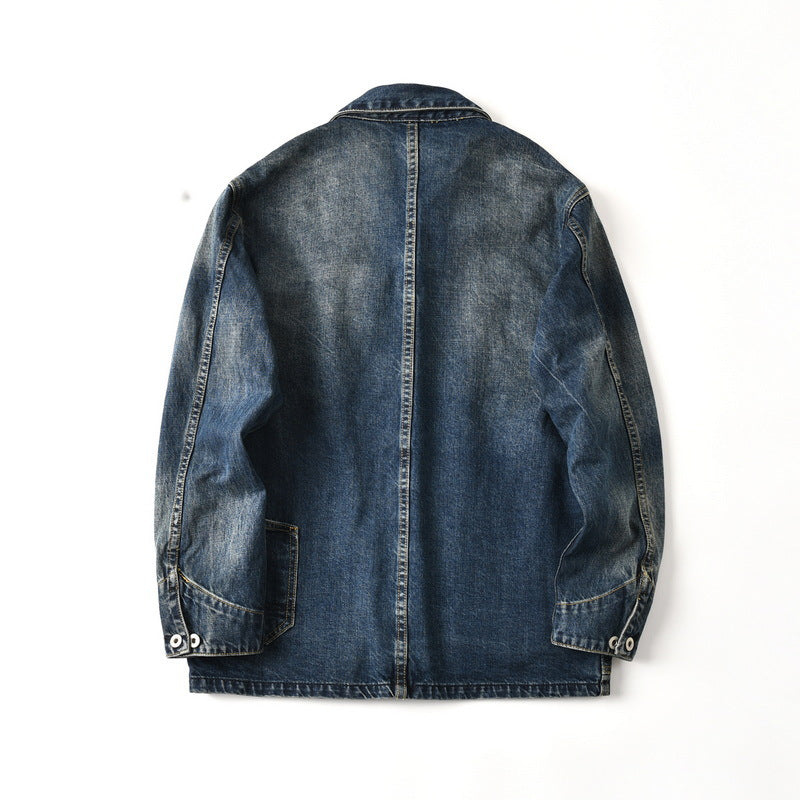 Sand wash 13OZ denim jacket