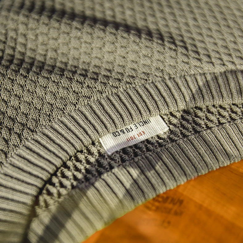 Heavyweight Pineapple Pile Knit Tee