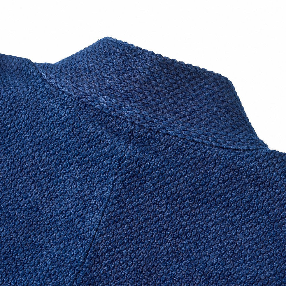 550g heavy weight indigo dyed back paisley sashiko hanten