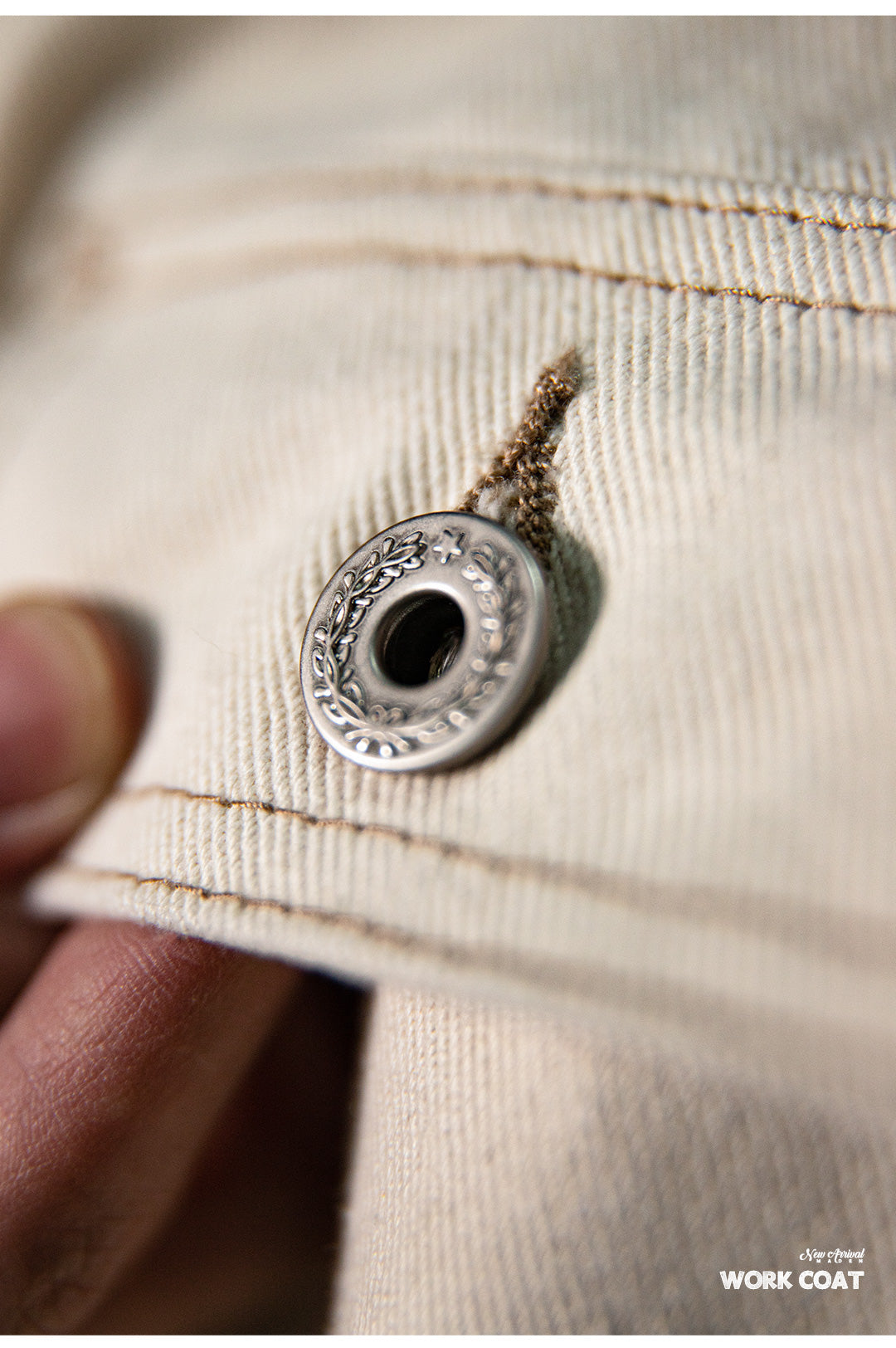 Heavyweight Natural Cotton Sail Work Jacket