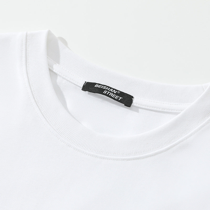 機能ポケット無地カジュアルTシャツ