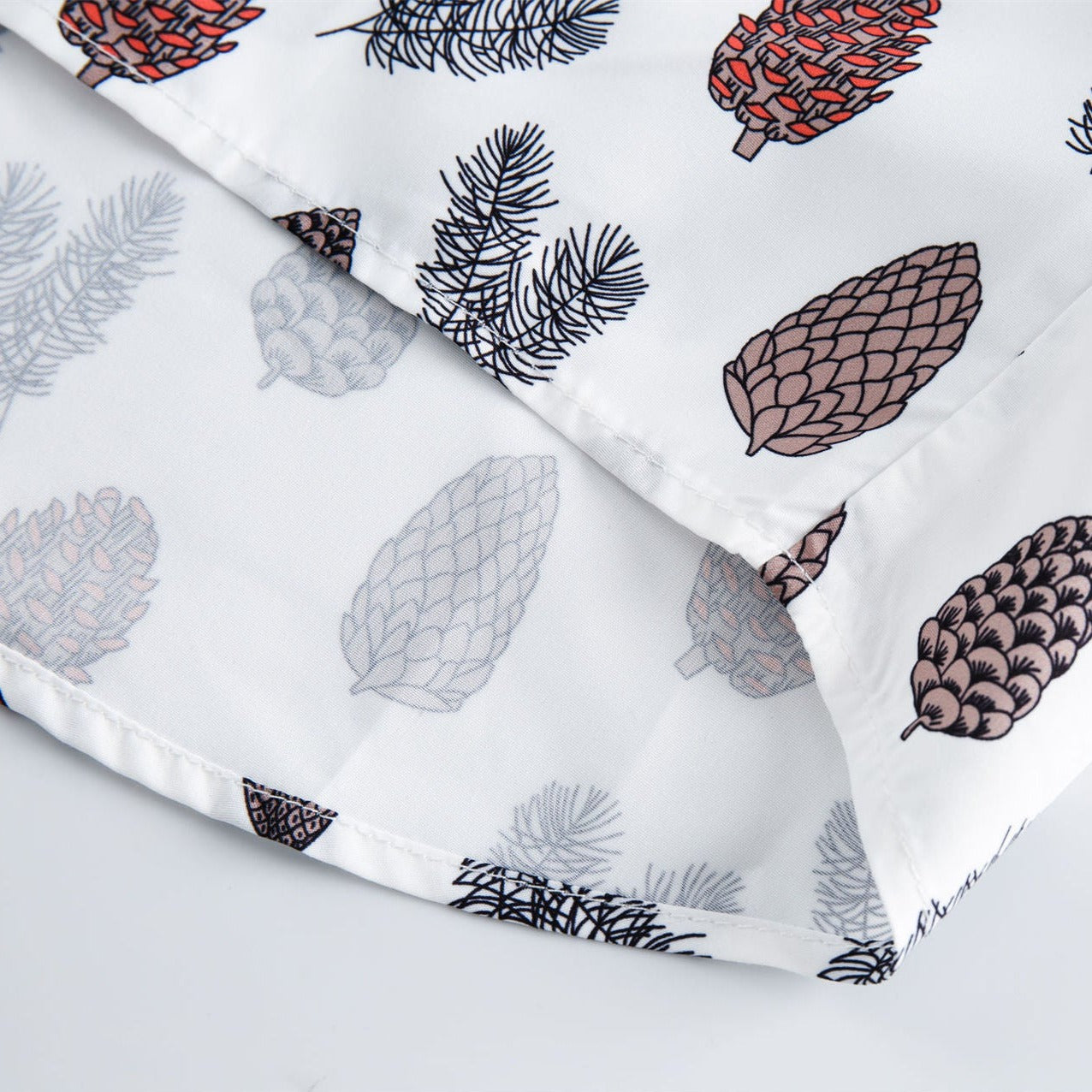 Pine cone illustration all-over print shirt