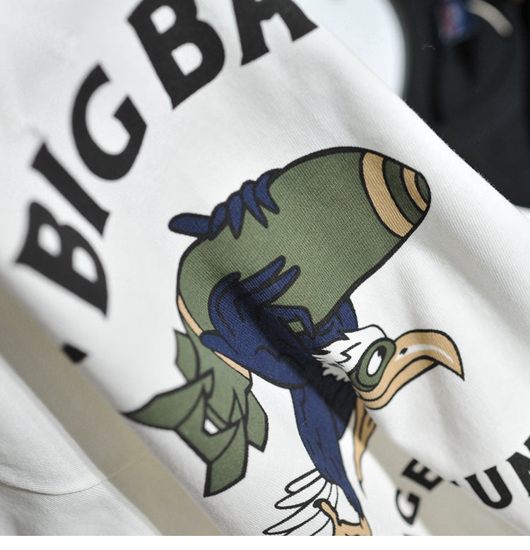 ヴィンテージ イーグル&ミサイル抜染プリントTシャツ