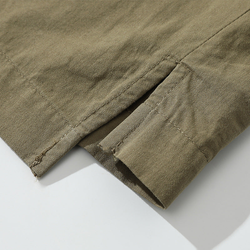 Multi-functional pocket fishing open collar shirt