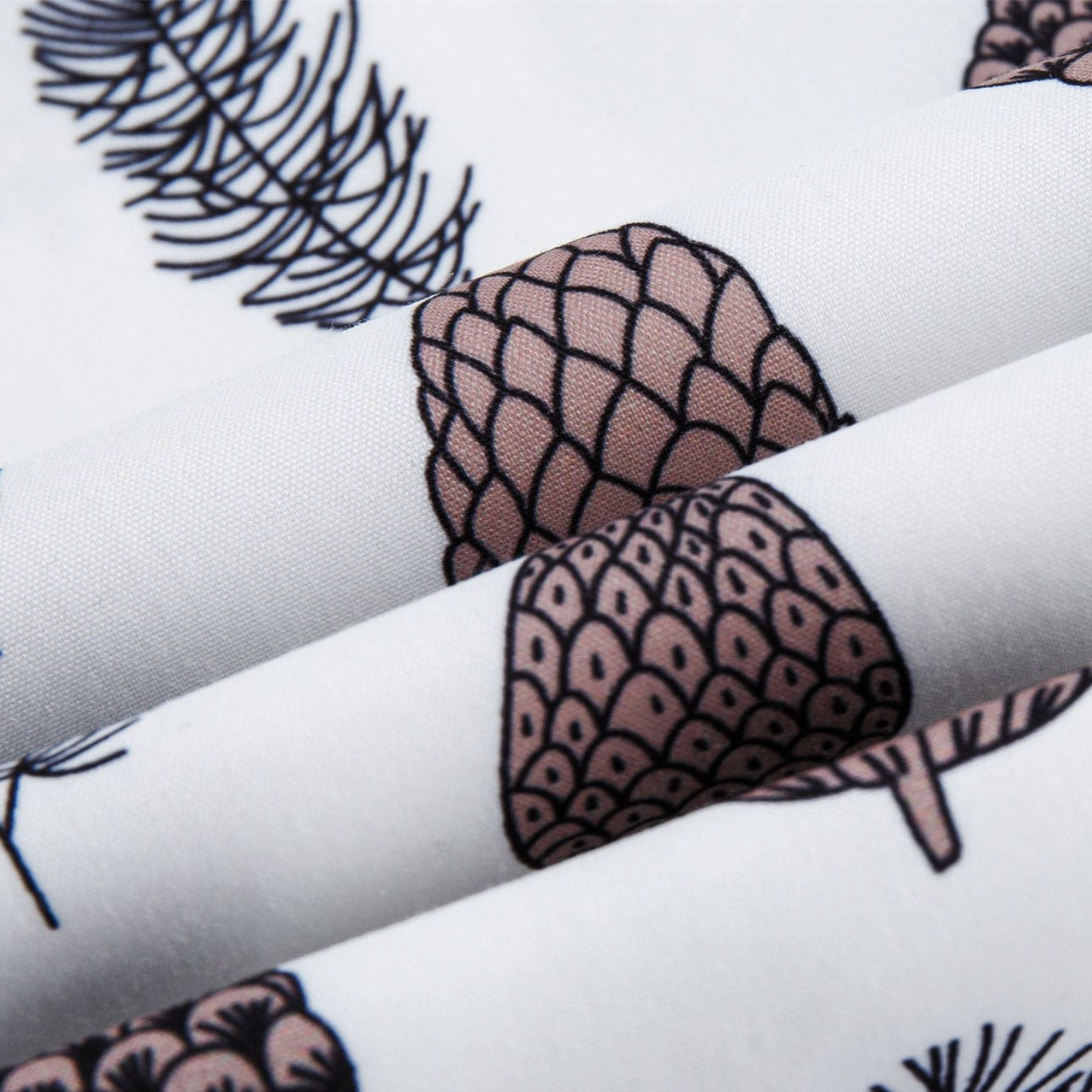 Pine cone illustration all-over print shirt