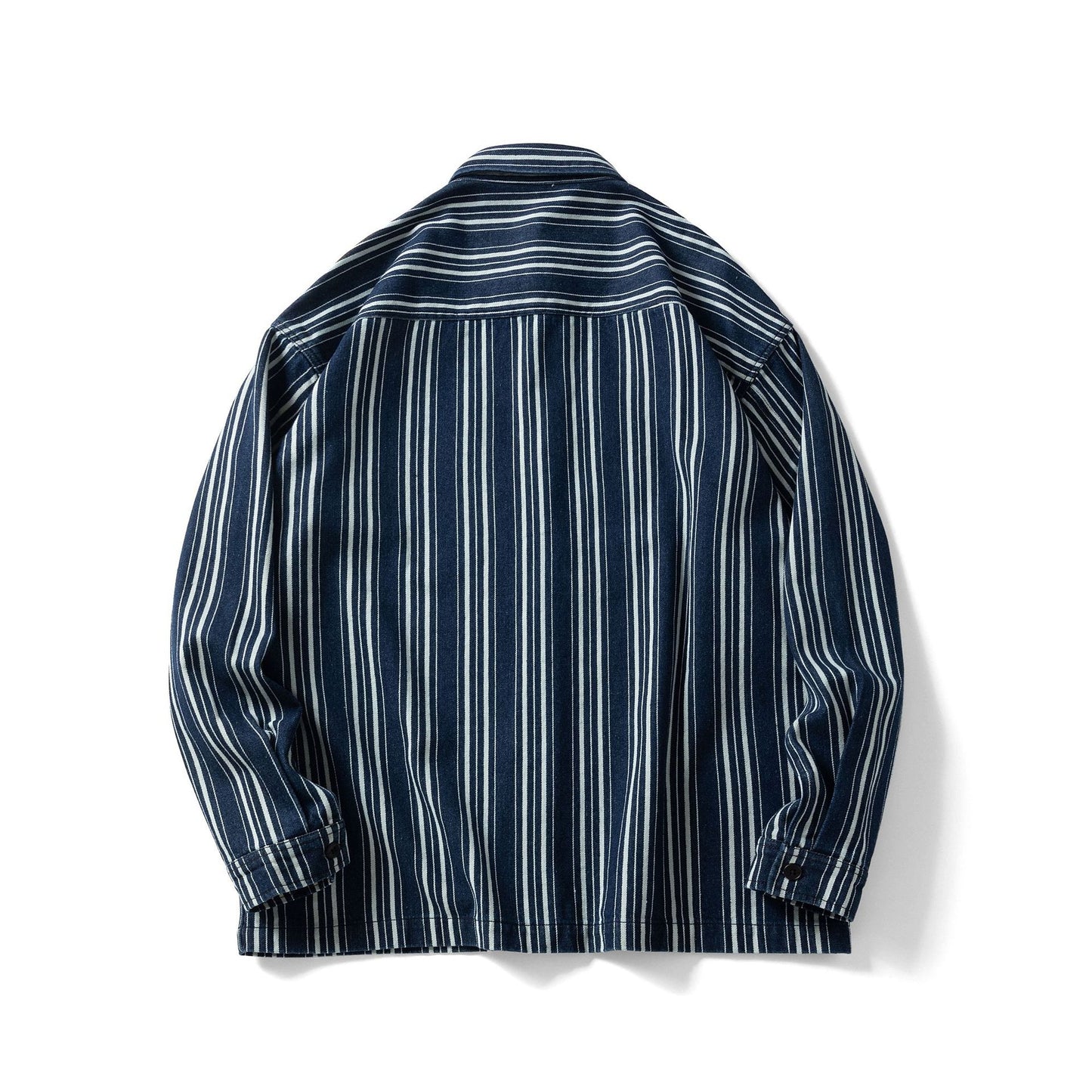 Classic striped long-sleeved shirt