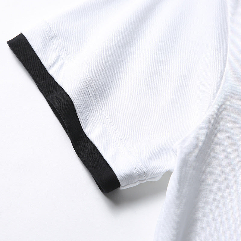 Contrast Fake Two-Piece T-Shirt