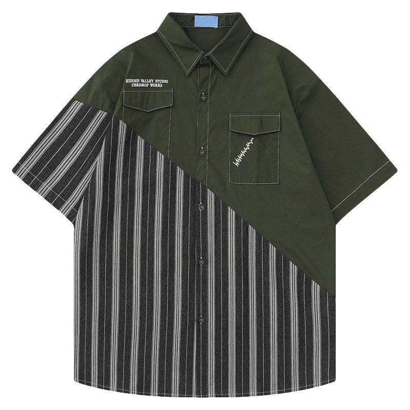 Retro Stripe Pocket Shirt