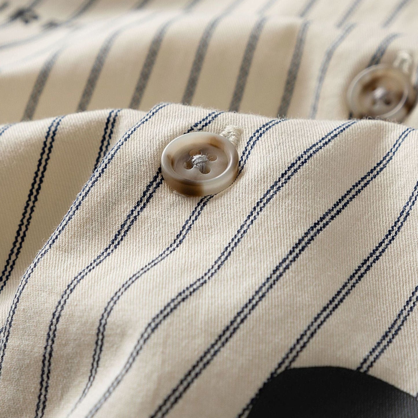 COTTON STRIPE PRINT SHIRT