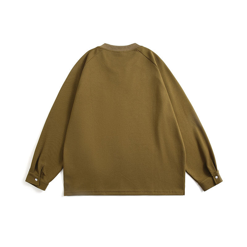 One pocket raglan sleeve sweat