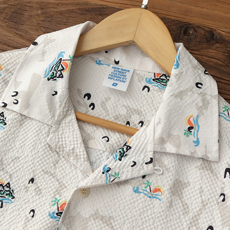 Vintage Loose Hawaiian Beach Shirt