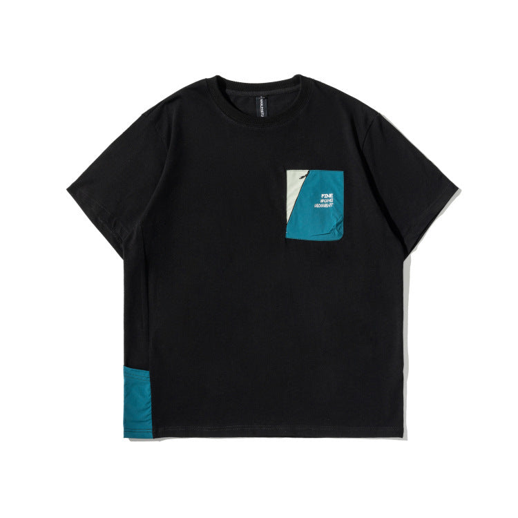 Casual T-shirt with contrasting pockets