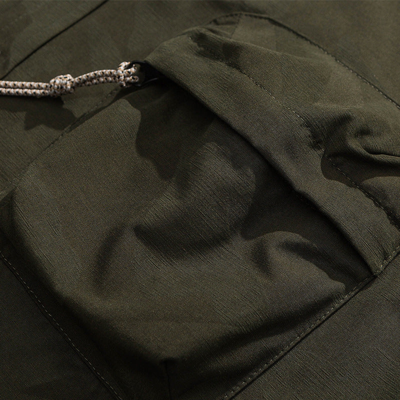 Camouflage work shirt with three-dimensional pocket
