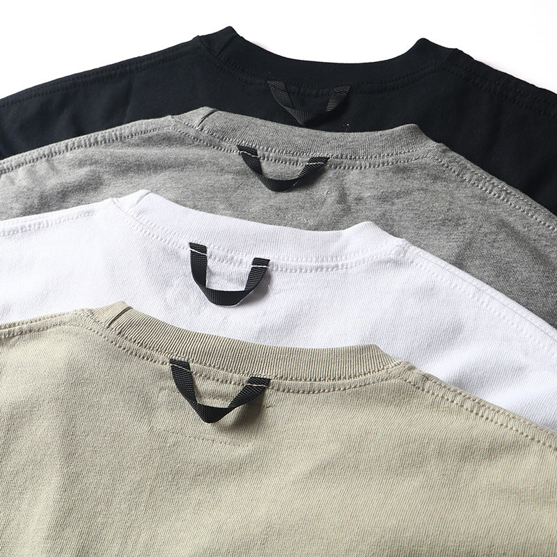 Heavyweight three-dimensional pocket long T-shirt