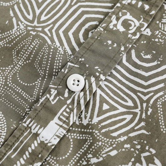 Retro print graffiti short sleeve shirt