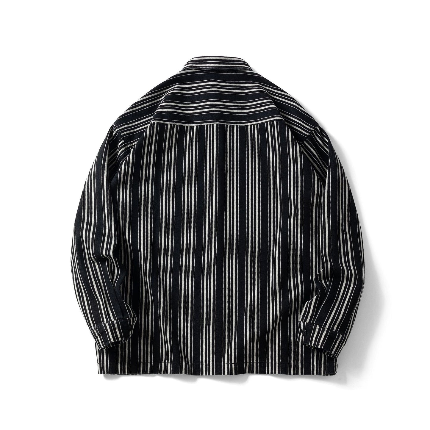 Classic striped long-sleeved shirt