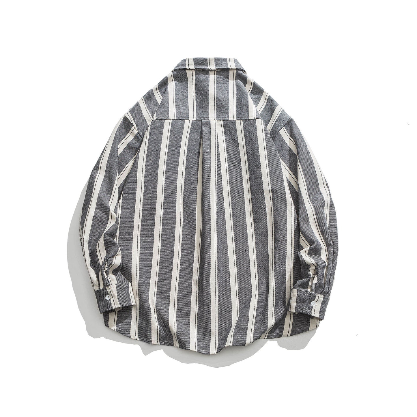 Retro striped grey long sleeve shirt
