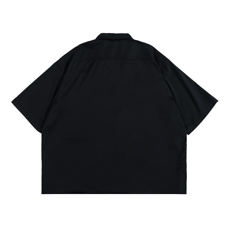 Non-iron big pocket Cuban shirt