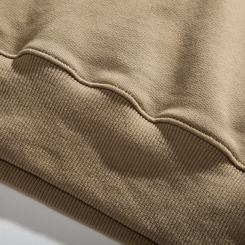 patch pocket collar string sweat
