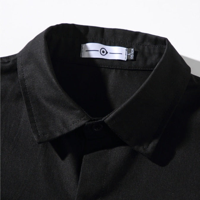 【M~5XL】民族調切り替えレトロ長袖シャツ
