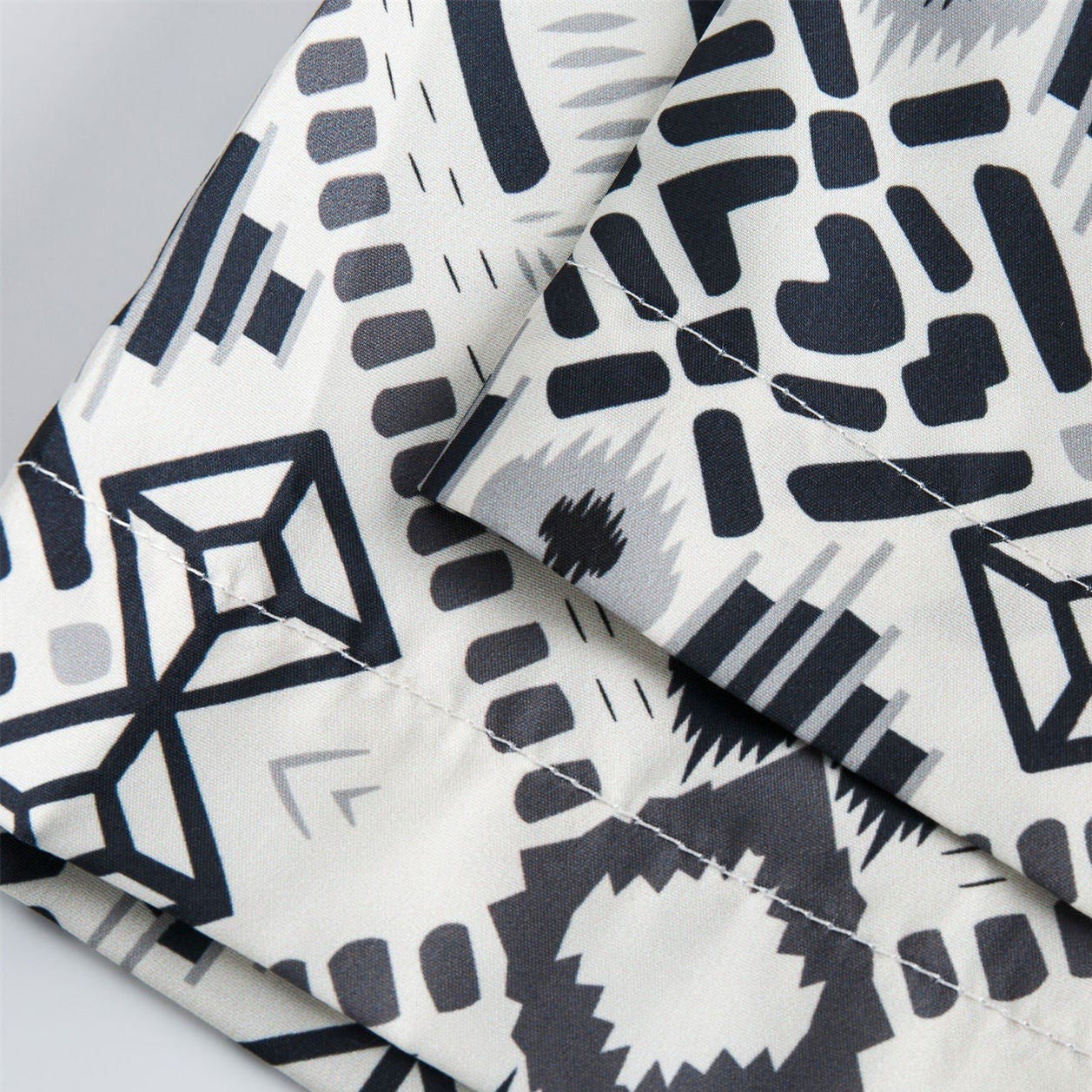 Ethnic fashion print short sleeve shirt
