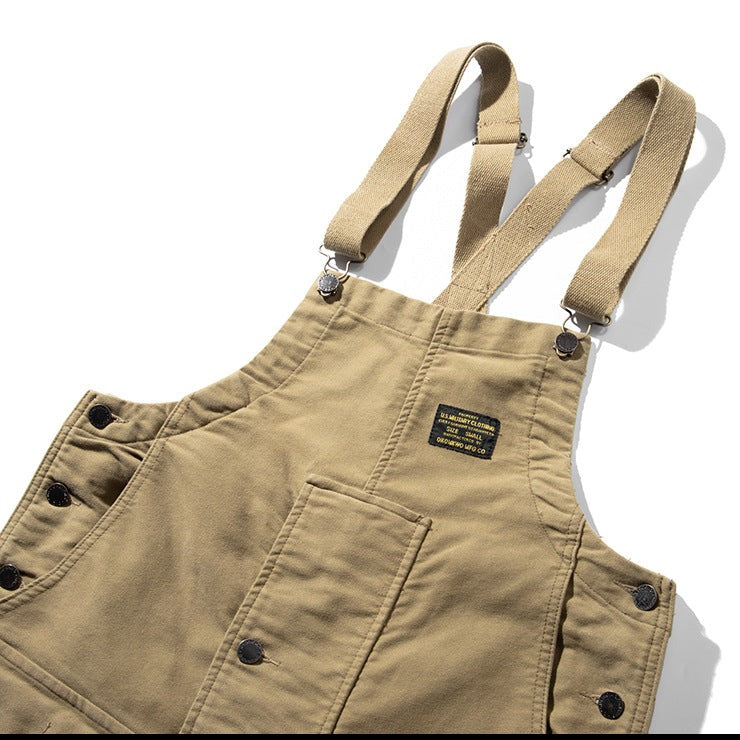 Cotton moleskin deck overalls