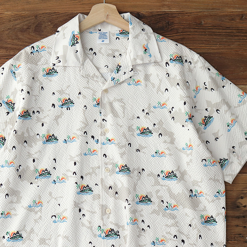 Vintage Loose Hawaiian Beach Shirt