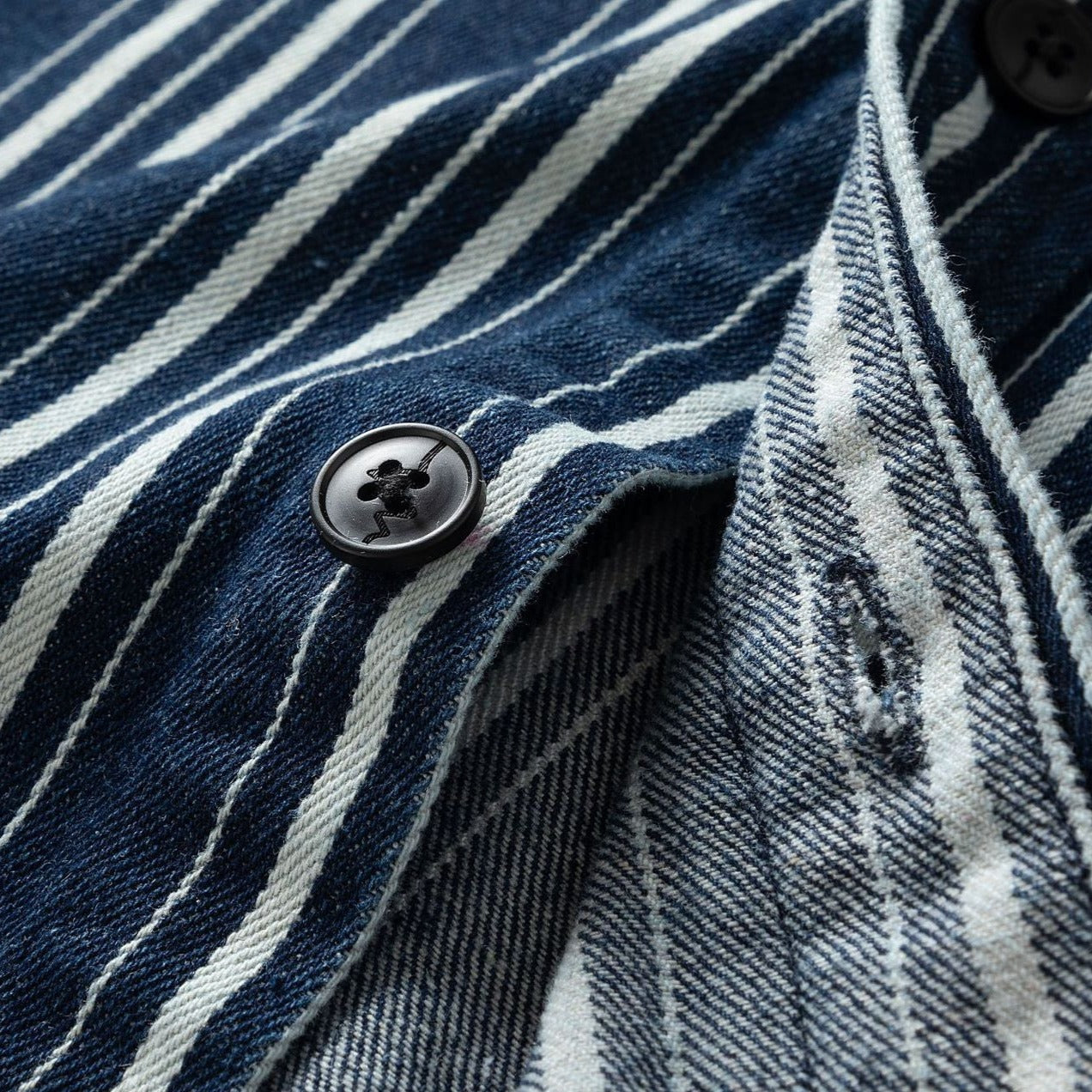 Classic striped long-sleeved shirt