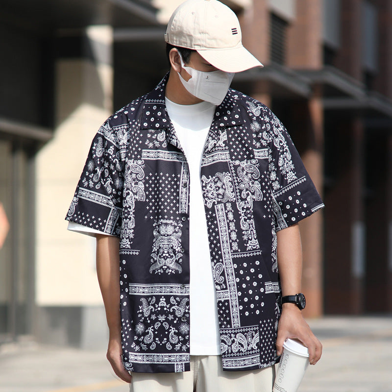 Cityboy Ethnic Nut Print Oversized Shirt