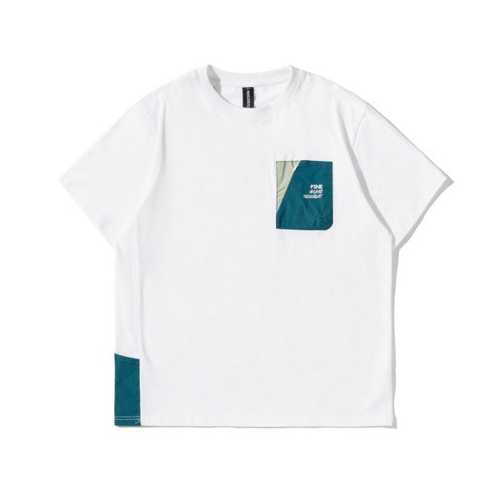 Casual T-shirt with contrasting pockets