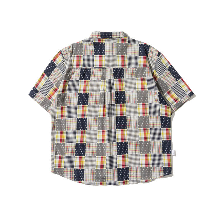 Check pattern short sleeve shirt