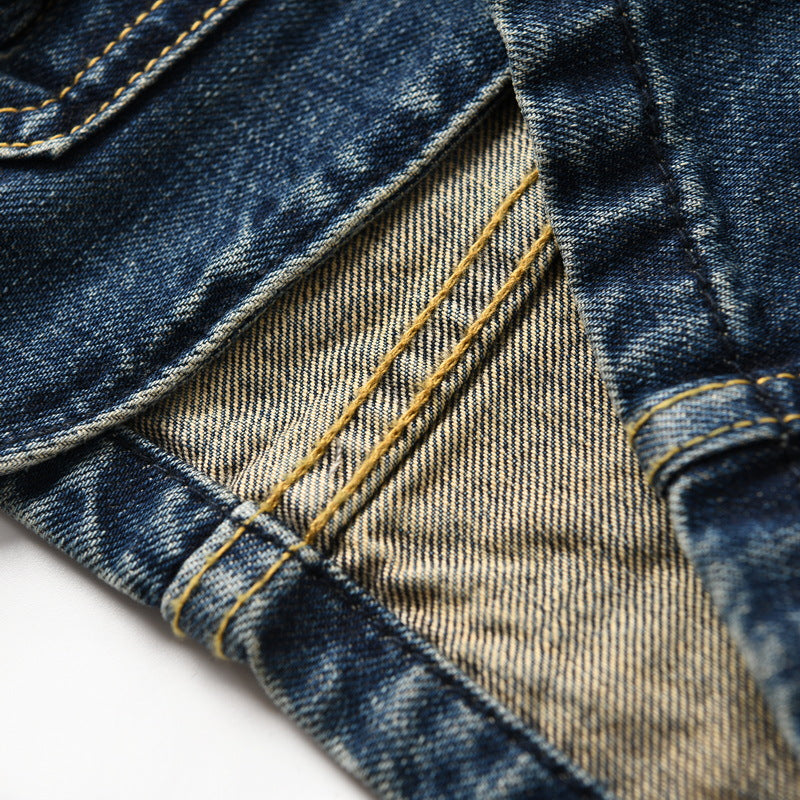 Sand wash 13OZ denim jacket