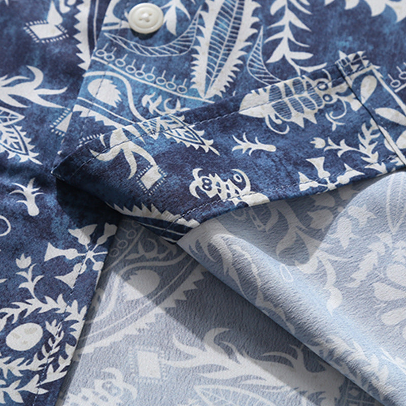 Bandana Pattern Aloha Shirt