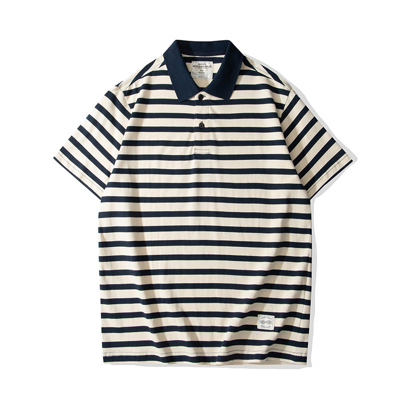 230g classic striped polo shirt