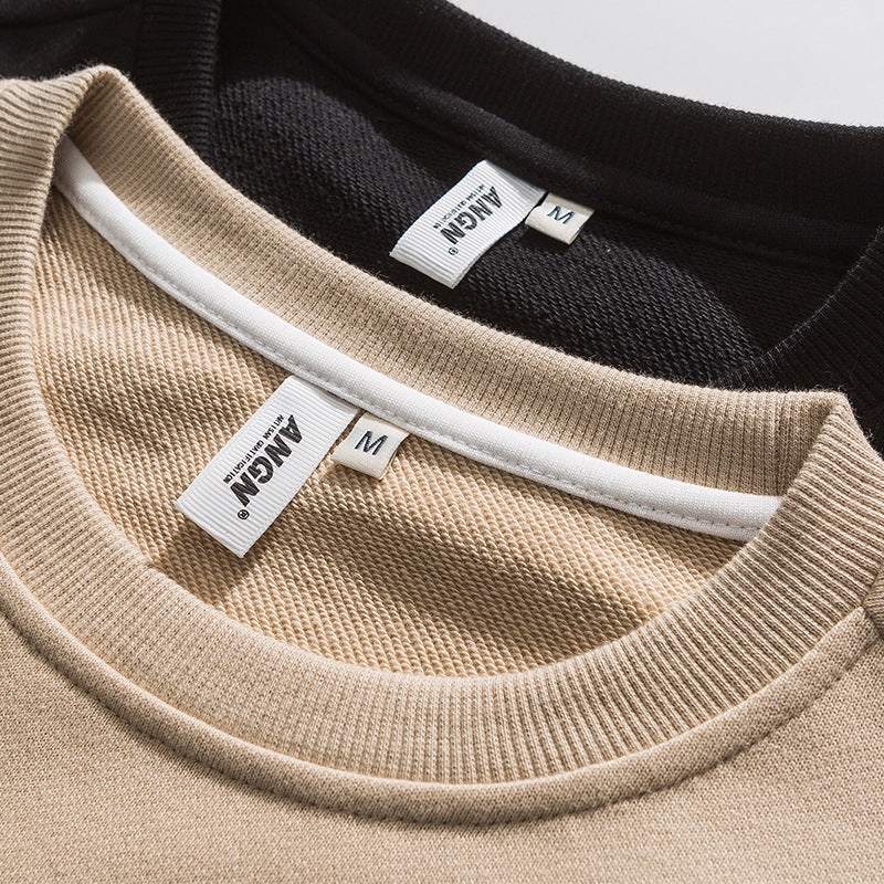 Color scheme patchwork crew neck sweat