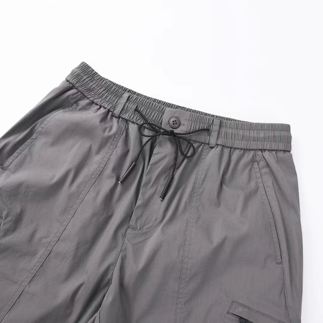 Improved parachute easy pants with knee tucks