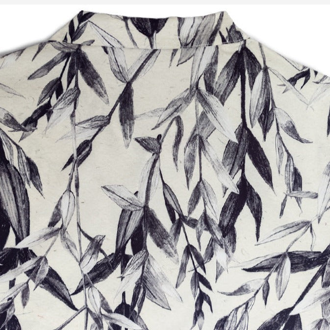 cityboy outdoor loose botanical print shirt