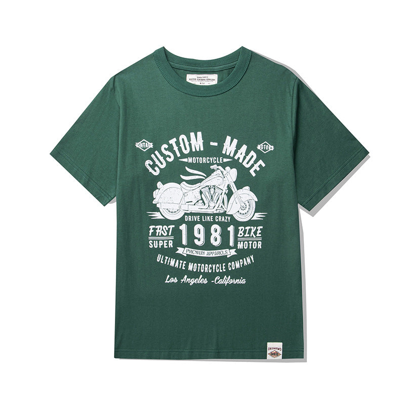 Biker Rider Discharge Print Classic T-Shirt
