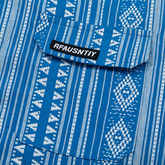 Ethnic geometric print shirt