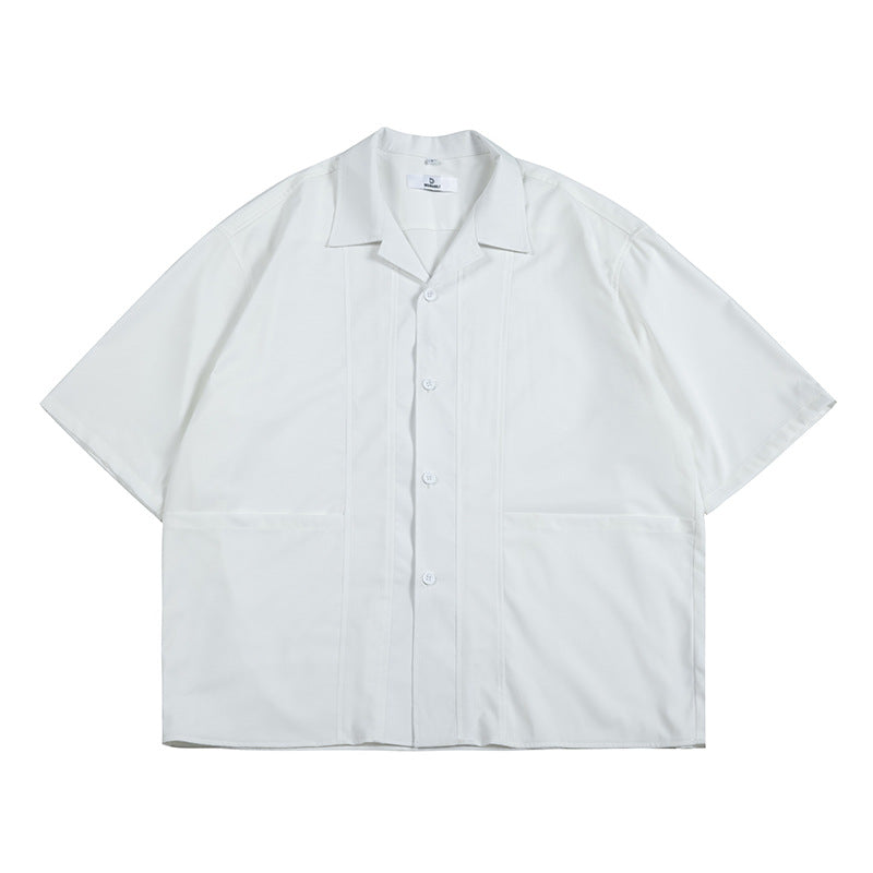 Non-iron big pocket Cuban shirt